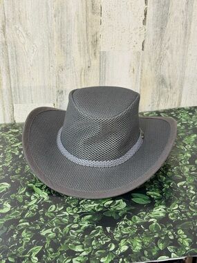 Scala Sport Gray Mesh Safari Hat